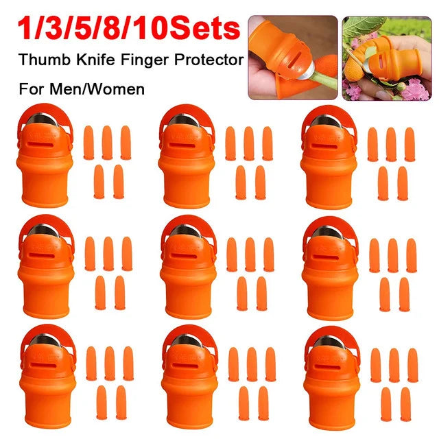 Product photo of fruit picking thumb blade set