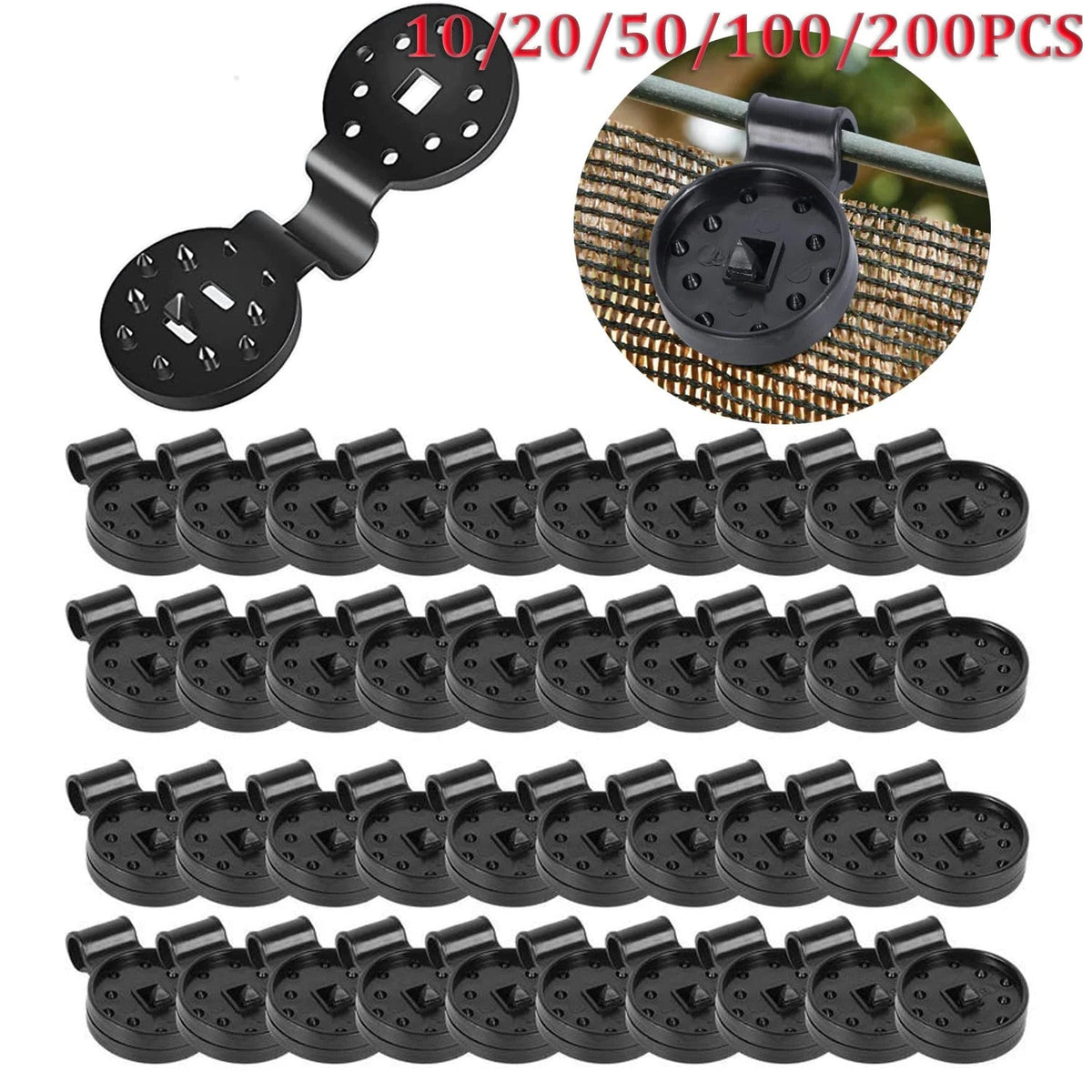 Product photo of shade cloth grip clips
