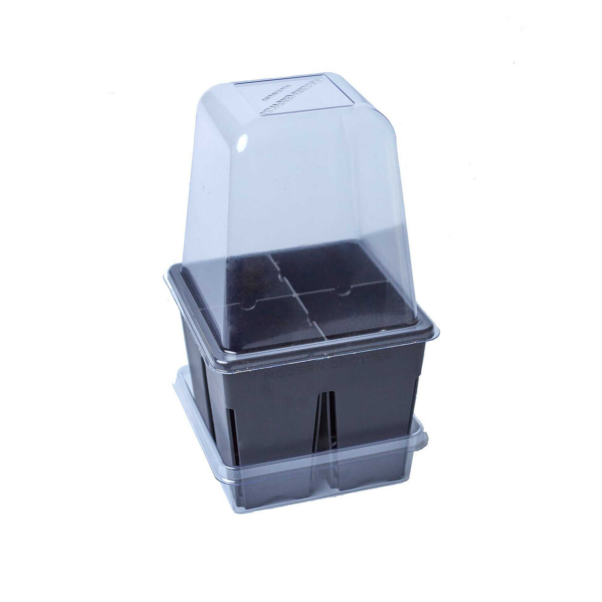 Product photo of humidity domes and bottom trays