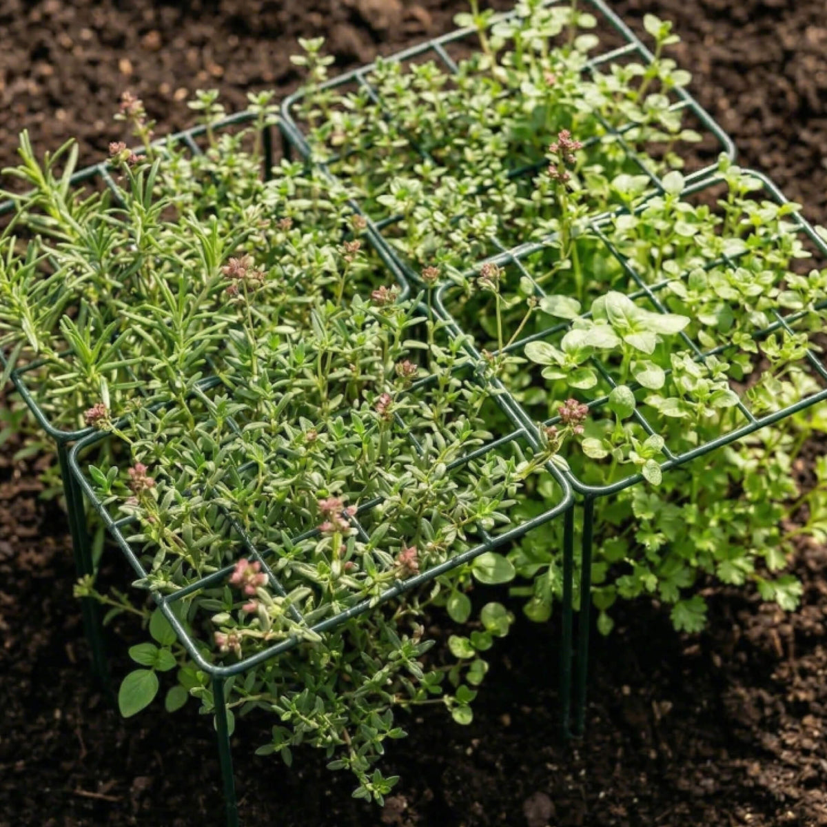Grid Grow-Through Plant Supports, 4 Pack
