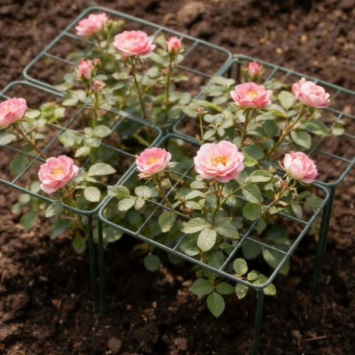 Grid Grow-Through Plant Supports, 4 Pack