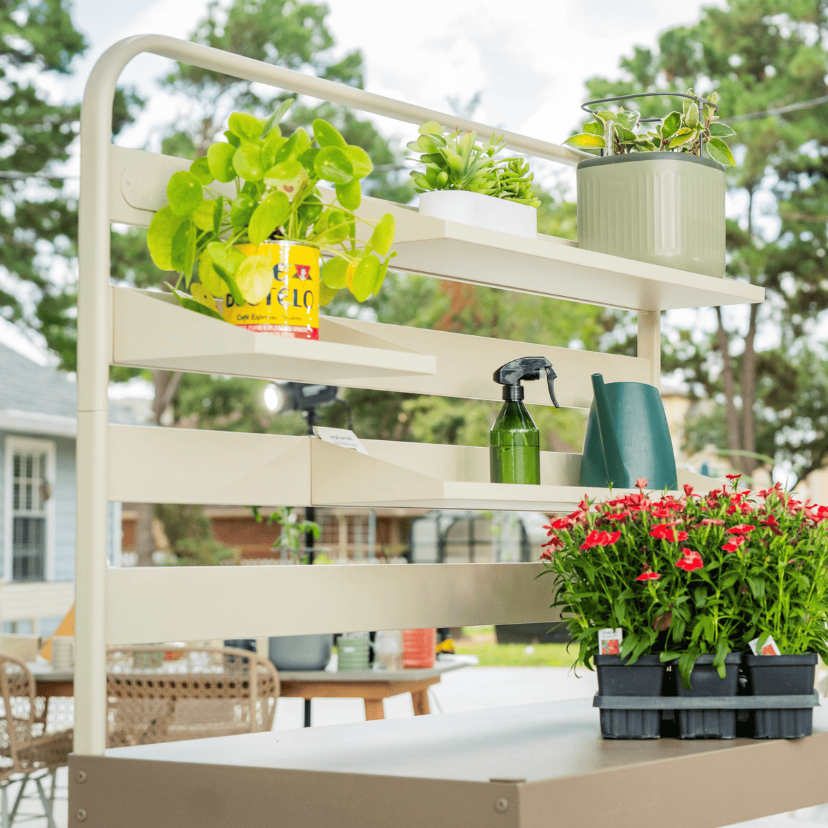 Product photo of potting bench hanging rack