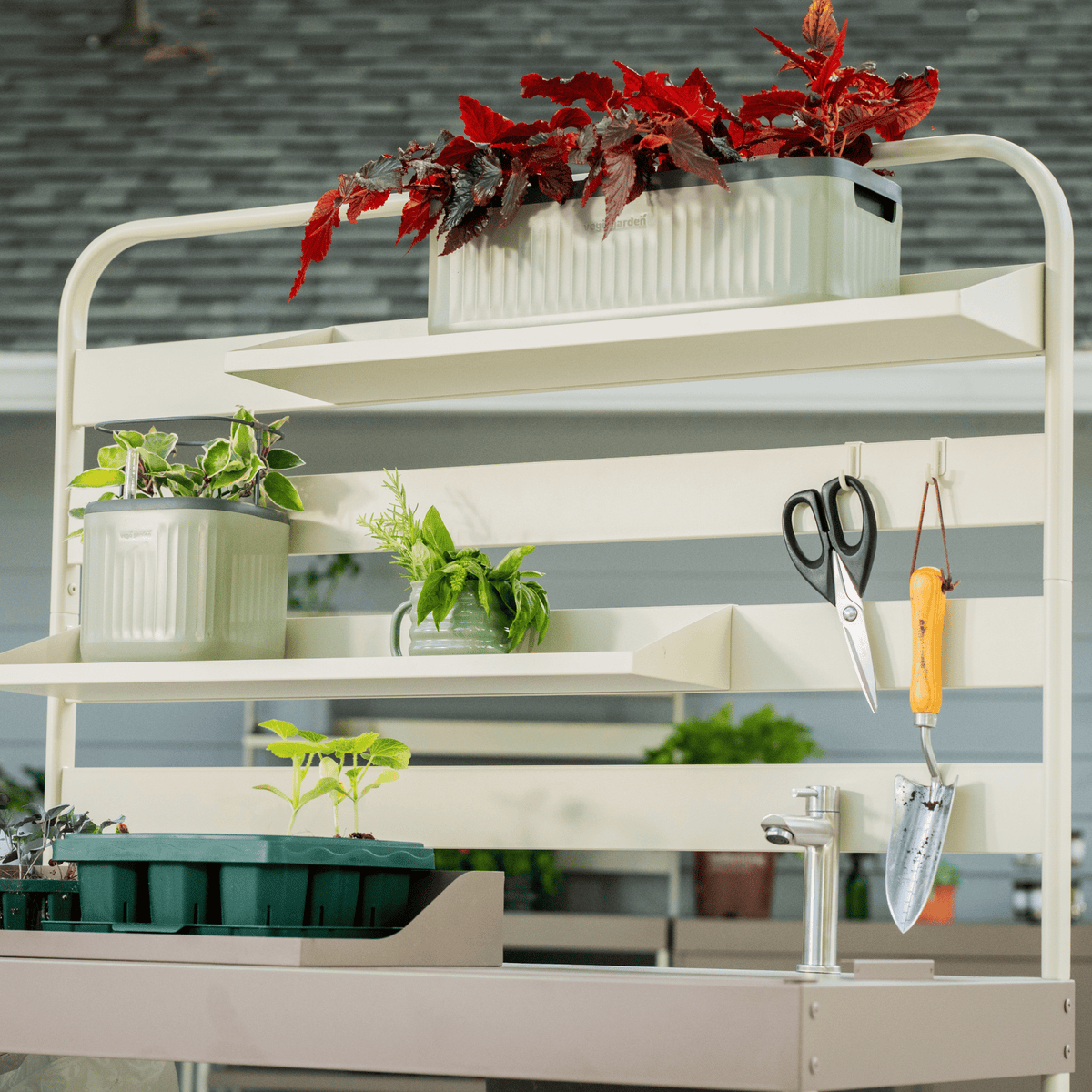 Product photo of hanging rack shelf set