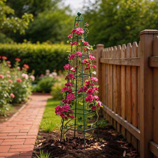 Pyramid Obelisk Garden Trellis, 9 Feet