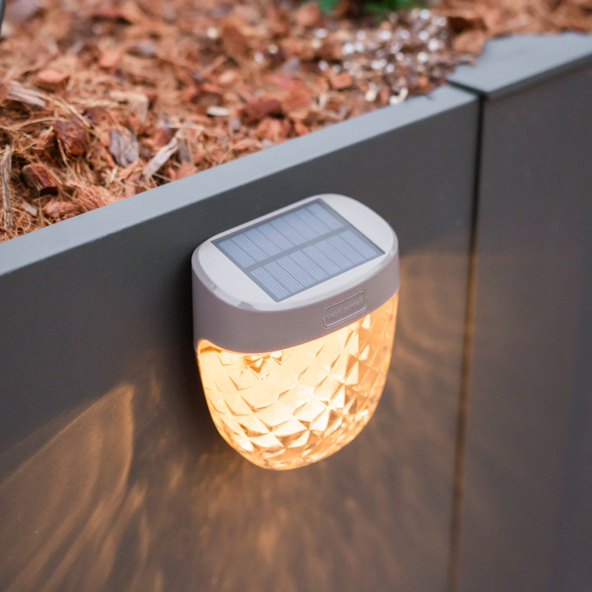 Solar Garden Light, Flat Mount