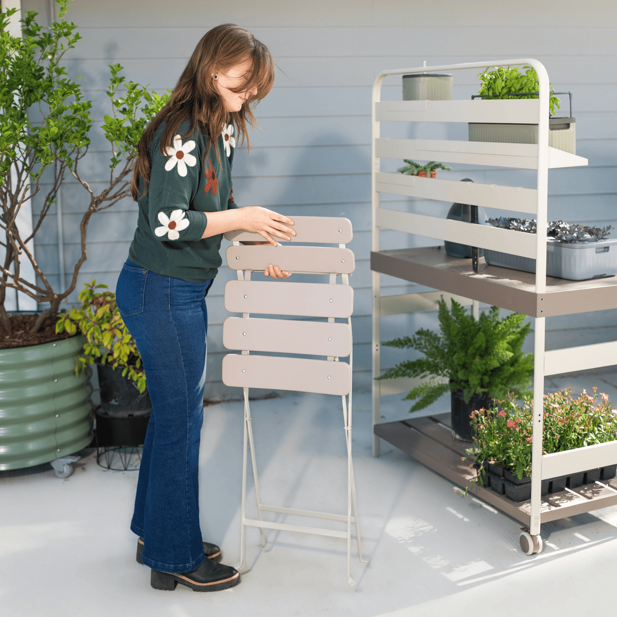 Product photo of folding patio stool