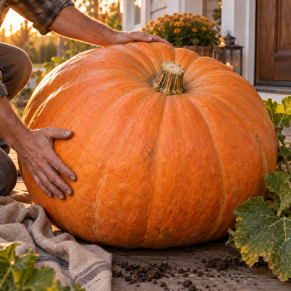 Big Max Pumpkin Seeds harvest up close