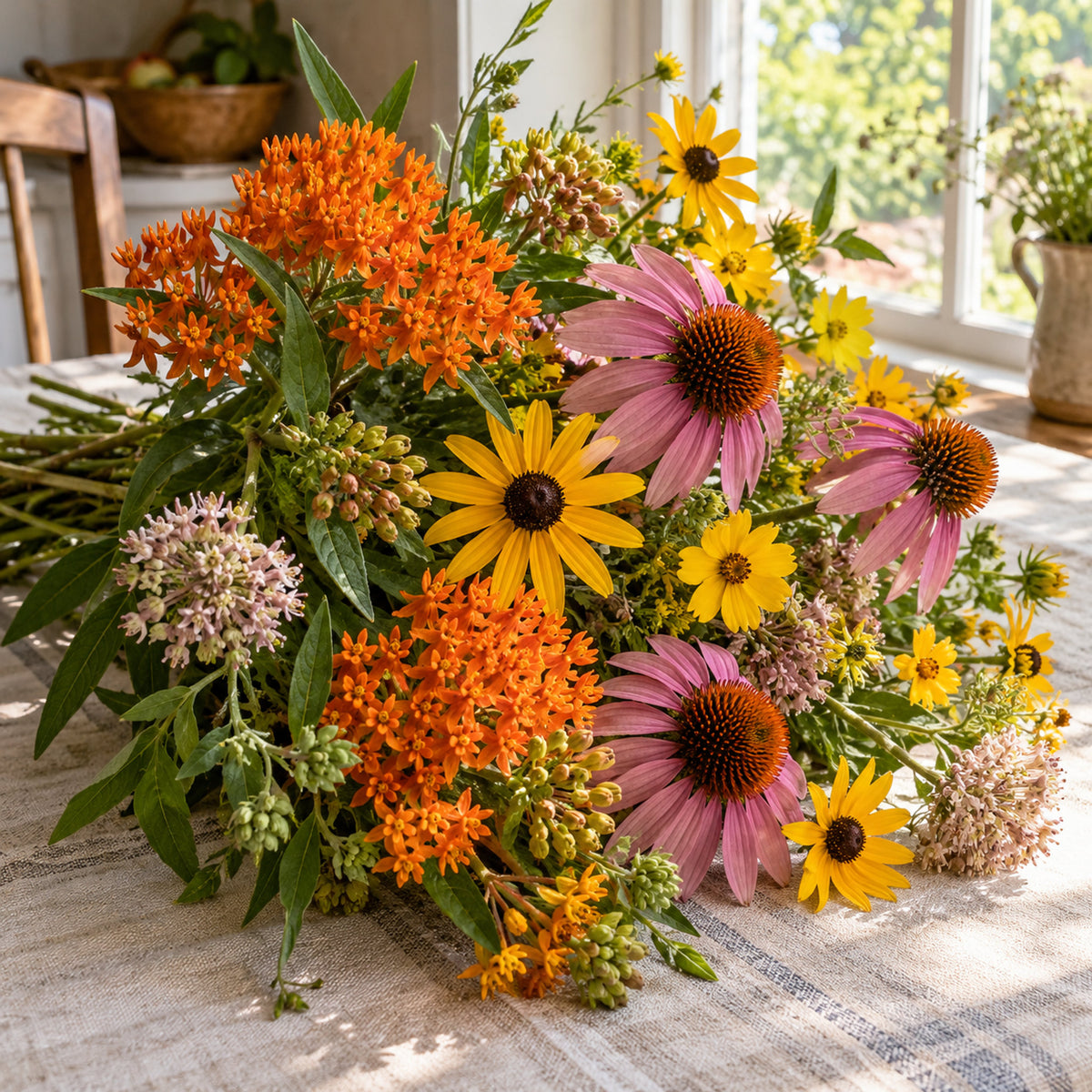 Eastern Butterfly Flower Gift Set harvest up close