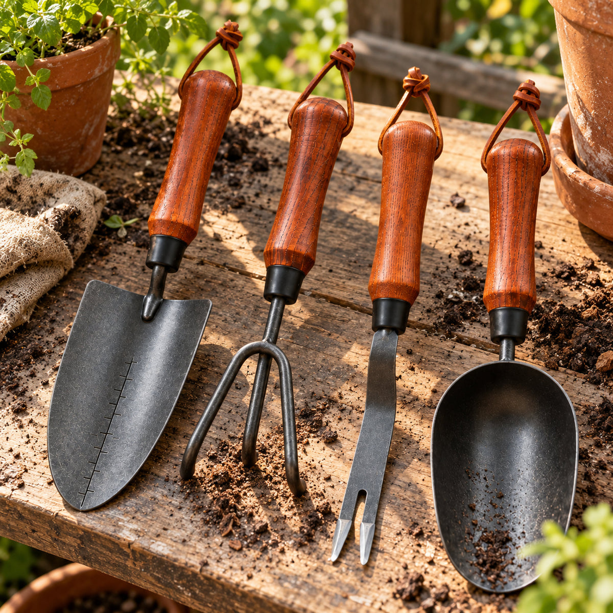 Four-Piece Garden Hand Tool Set detail