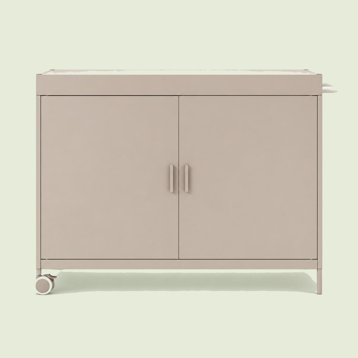 Garden Workstation Cabinet on a soft green background