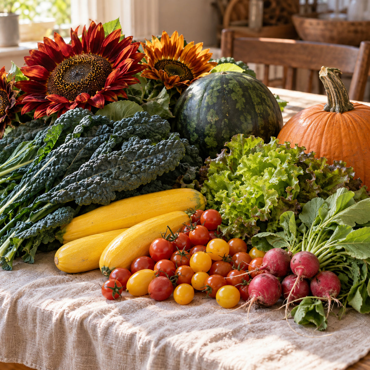 Heirloom Seed Collection harvest up close