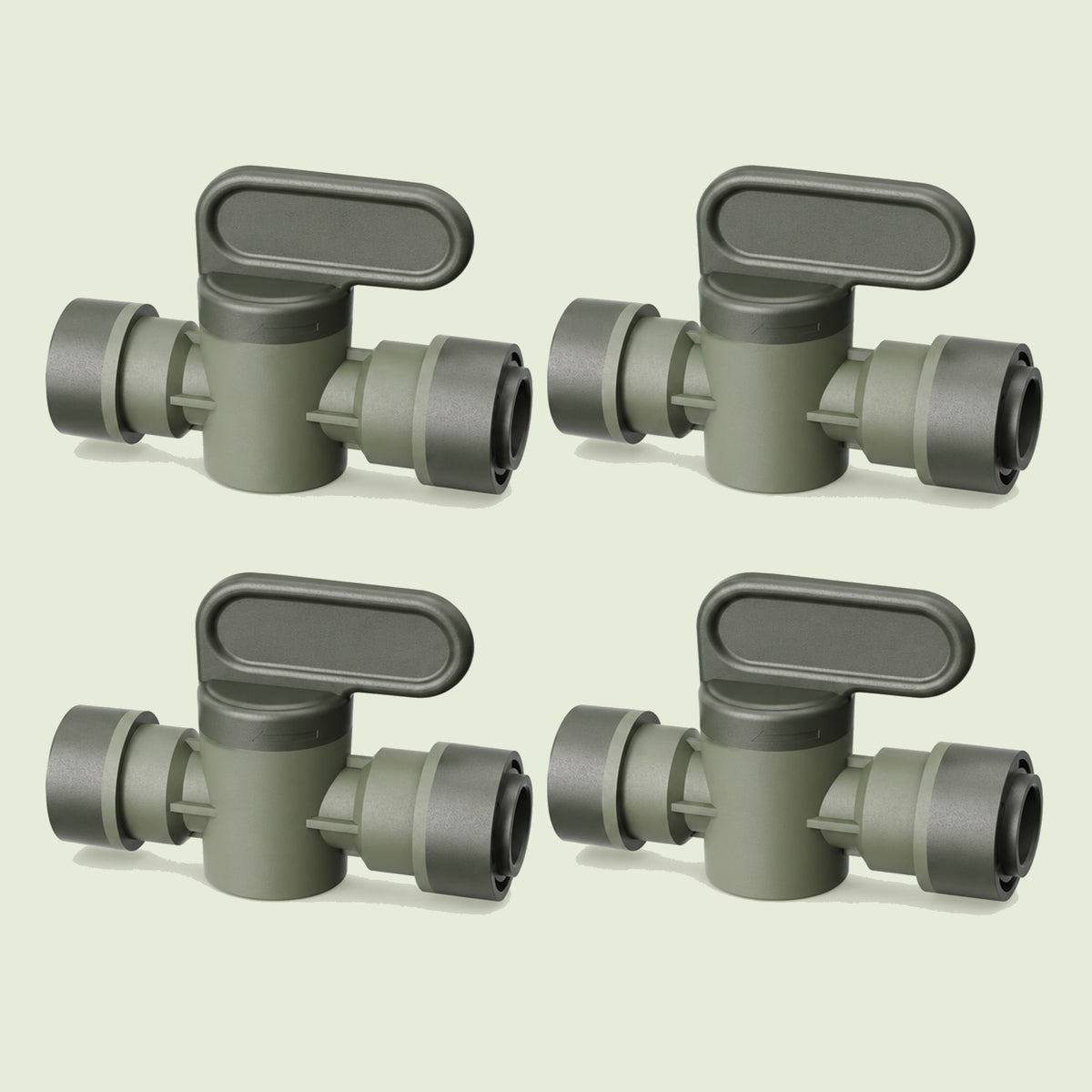 Main Shutoff Valve for Irrigation Lines on a soft green background