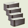 Modular Metal Raised Garden Bed Set on a soft green background