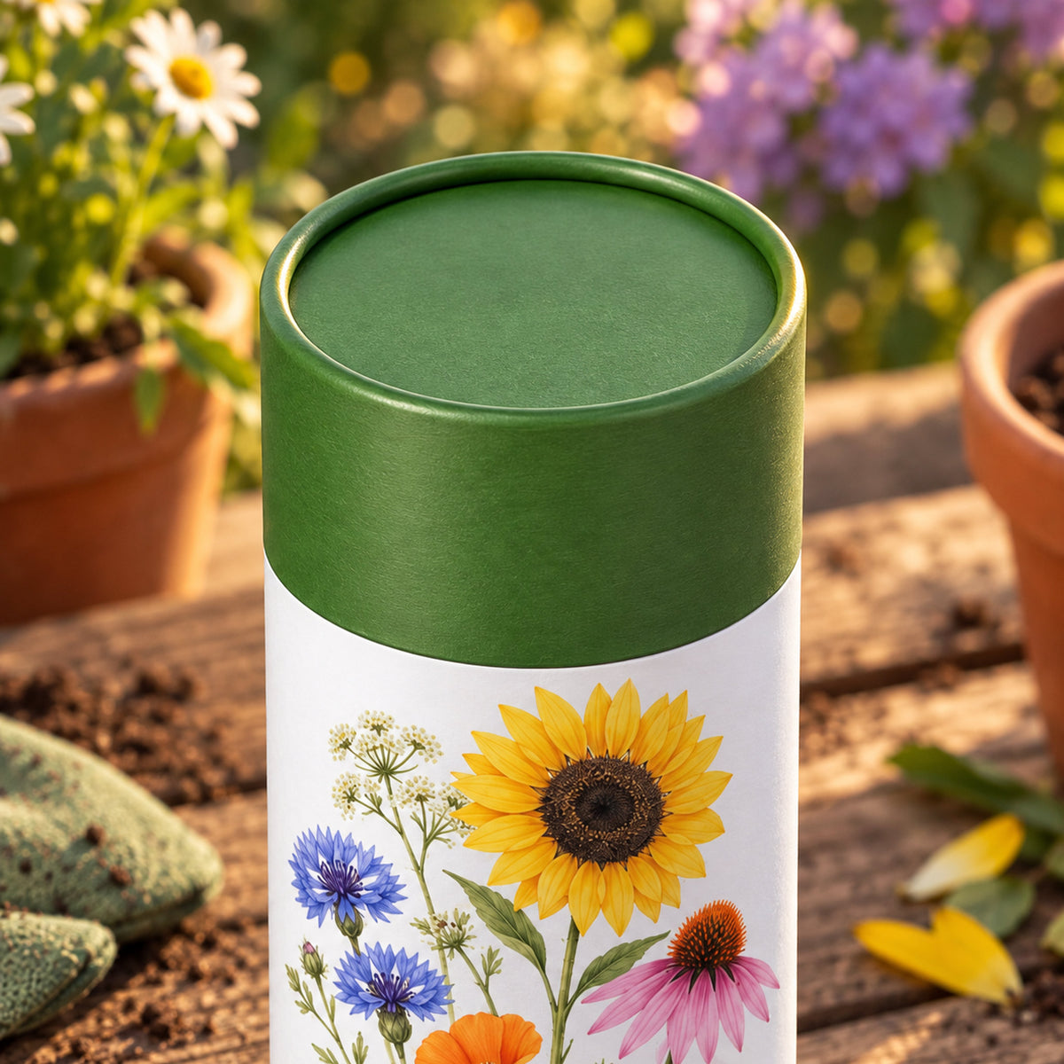 Pollinator Flower Mix Seed Shaker detail