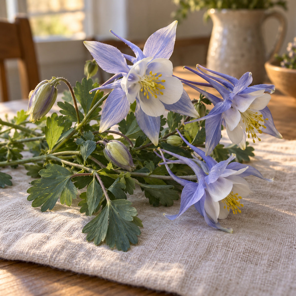 Rocky Mountain Blue Columbine Seeds harvest up close