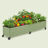 Rolling Garden Bed, 21 x 96 Inches on a soft green background