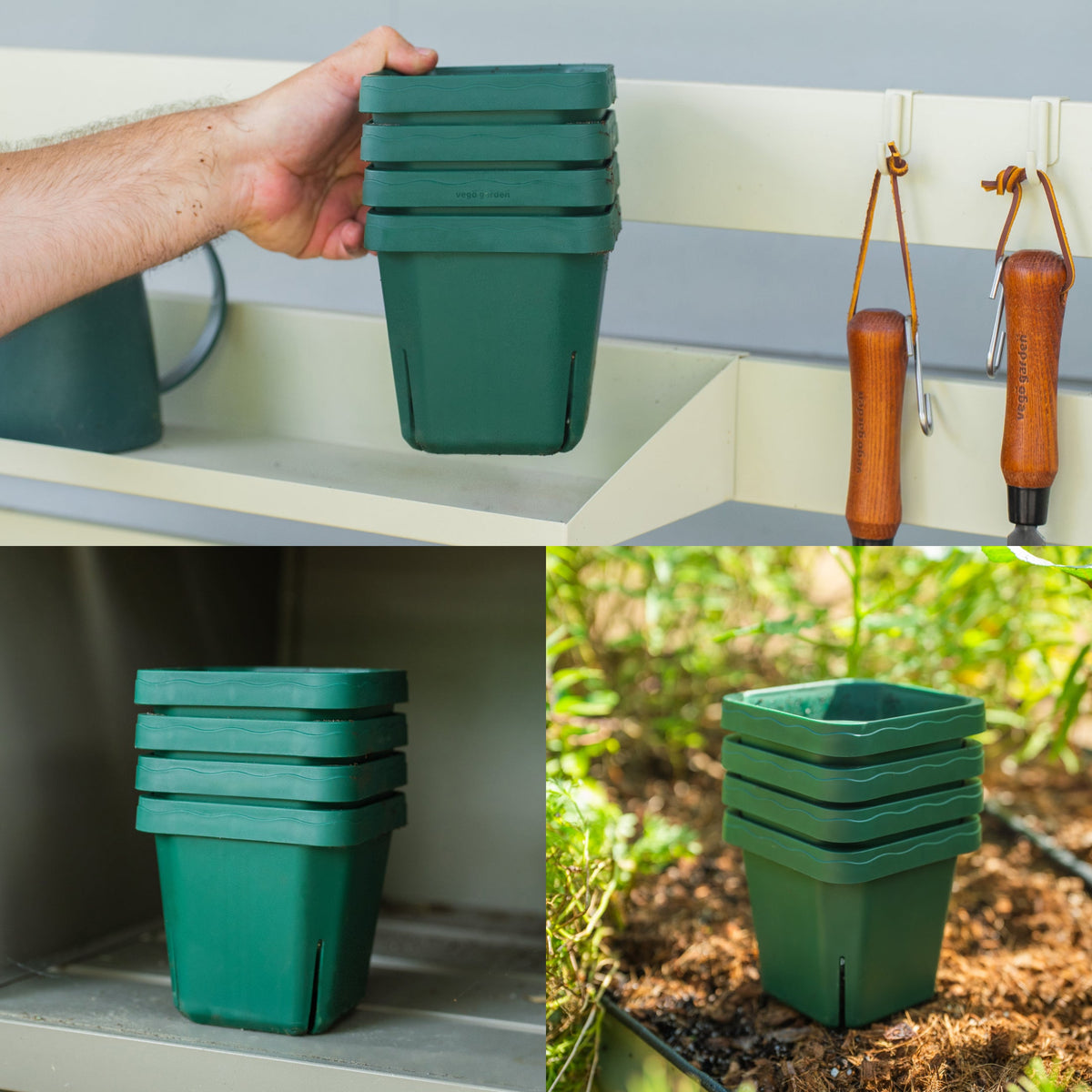 Seedling Pots, 5 x 5 Inches, 8 Pack
