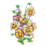 Lemonberry Ruffled Pansy flowers