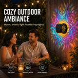 Product photo of solar mandala wall light