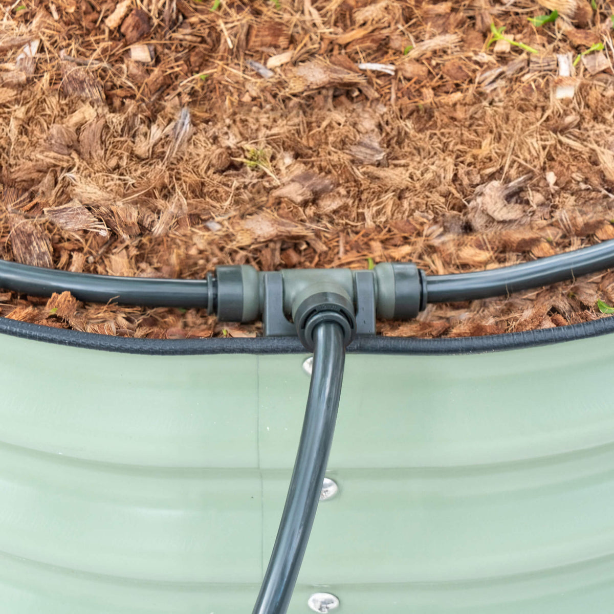 Product photo of tee connector for irrigation lines