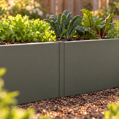 17-Inch-Tall Metal Raised Bed, 2 x 8 Feet detail