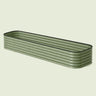 17-Inch-Tall Modular Metal Raised Bed on a soft green background