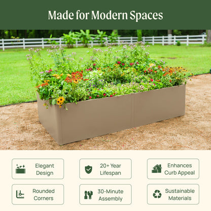 17-Inch-Tall Metal Raised Bed, 3 x 6 Feet