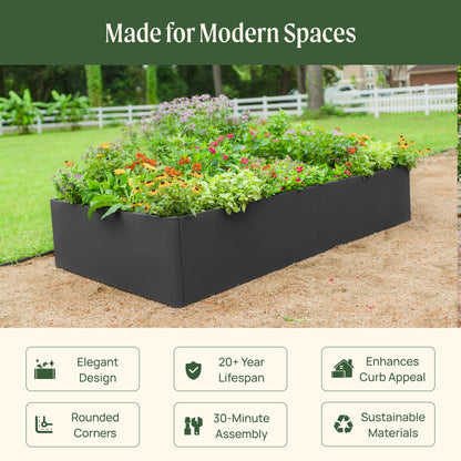 17-Inch-Tall Metal Raised Bed, 4 x 8 Feet