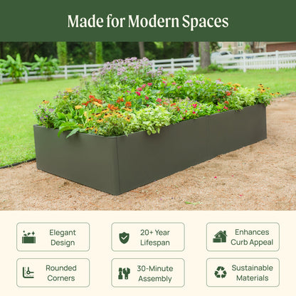 17-Inch-Tall Metal Raised Bed, 4 x 8 Feet