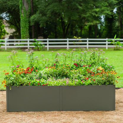 17-Inch-Tall Metal Raised Bed, 3 x 6 Feet