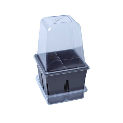 Product photo of humidity domes and bottom trays