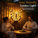 Product photo of solar butterfly wall light