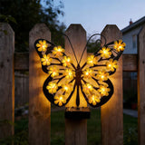 Product photo of solar butterfly wall light
