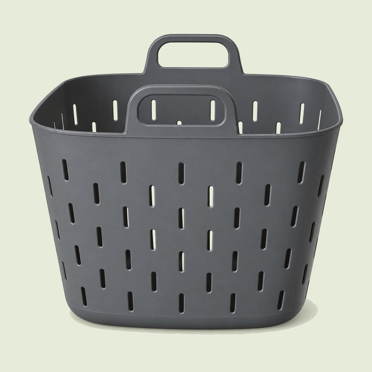 8-Gallon Garden Strainer Basket on a soft green background