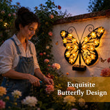 Product photo of solar butterfly wall light