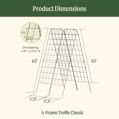 Adjustable A-Frame Trellis, 2 Pack
