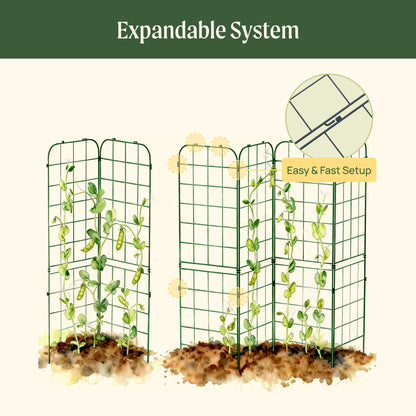 Adjustable A-Frame Trellis, 2 Pack