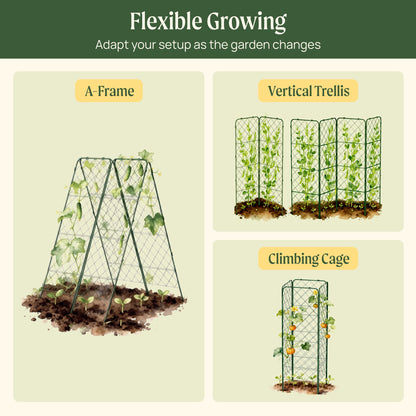 Heavy-Duty Adjustable A-Frame Trellis