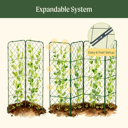 Heavy-Duty Adjustable A-Frame Trellis