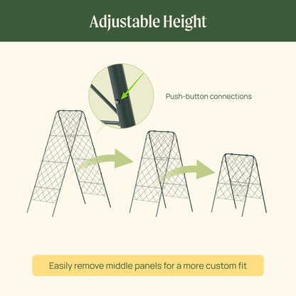 Heavy-Duty Adjustable A-Frame Trellis