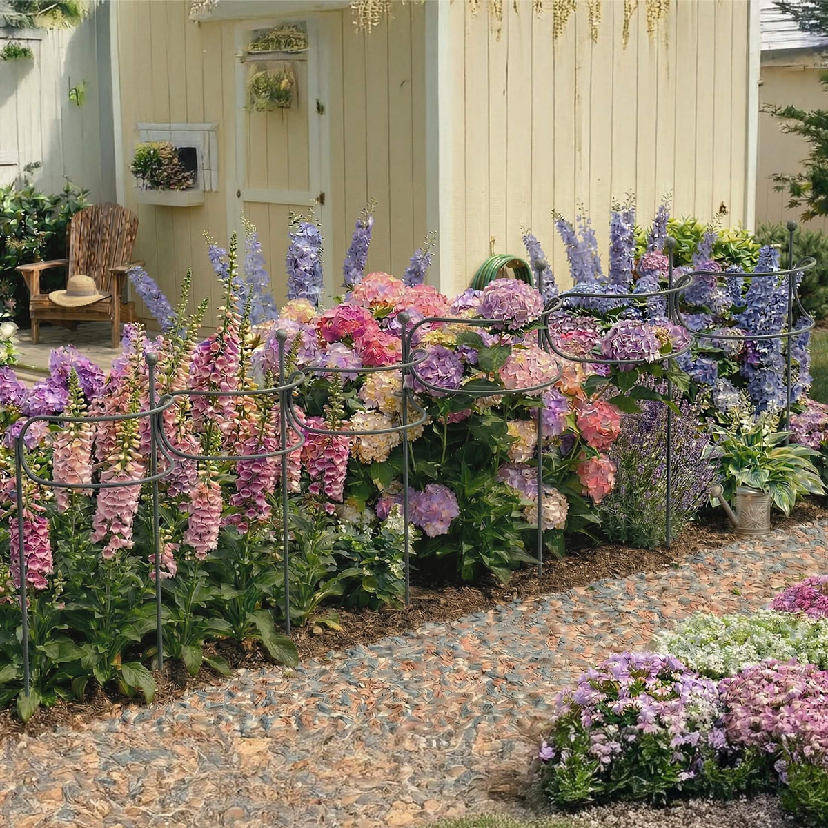 Curved Border Plant Supports, 6 Pack