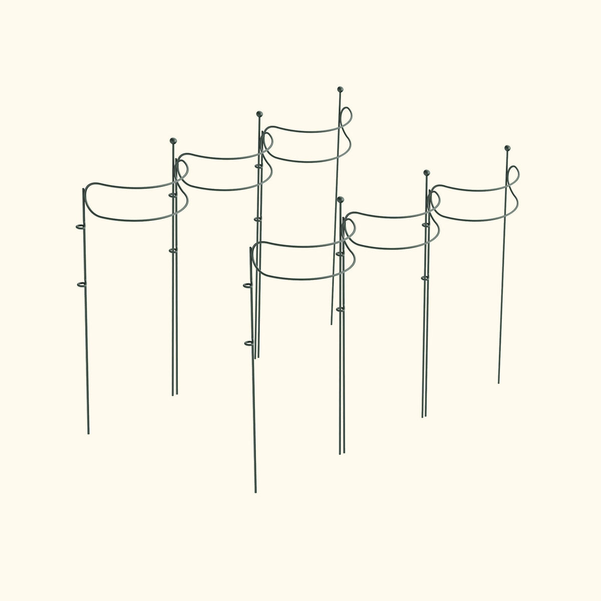 Curved Border Plant Supports, 6 Pack