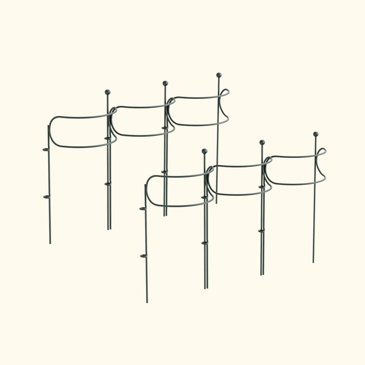 Curved Border Plant Supports, 6 Pack