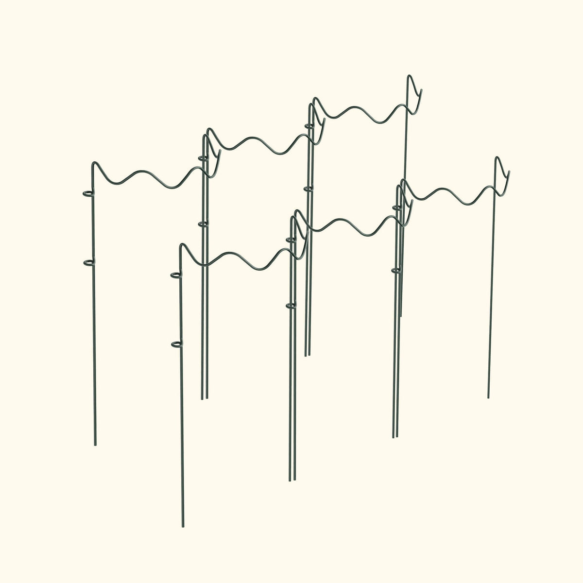 Wavy Border Plant Supports, 6 Pack