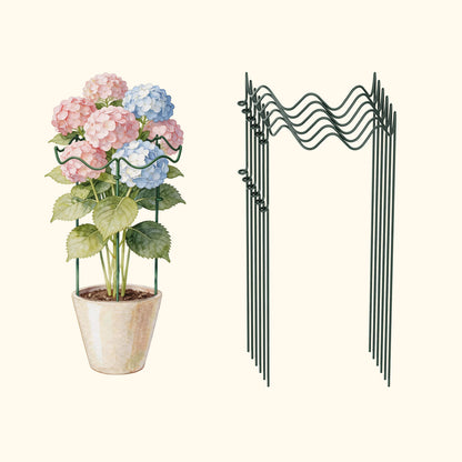 Wavy Border Plant Supports, 6 Pack
