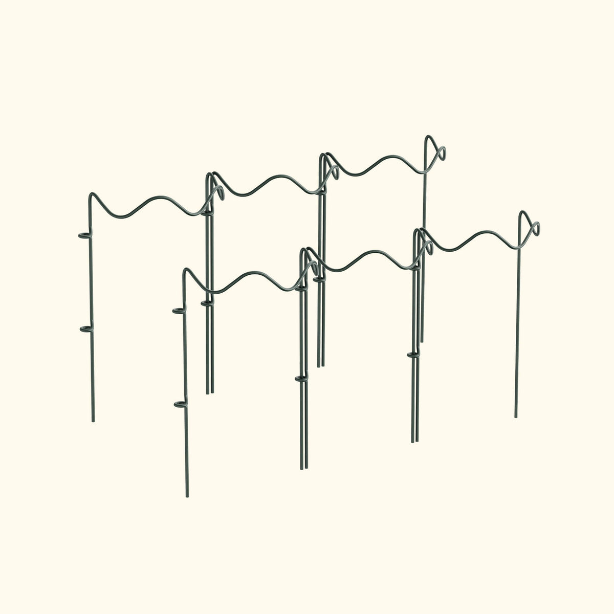 Wavy Border Plant Supports, 6 Pack