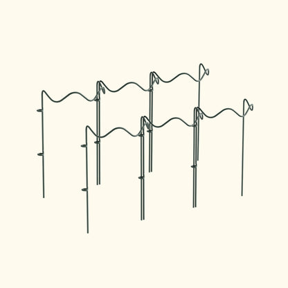 Wavy Border Plant Supports, 6 Pack