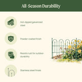 Garden Border Edging Fence, 3 Pack
