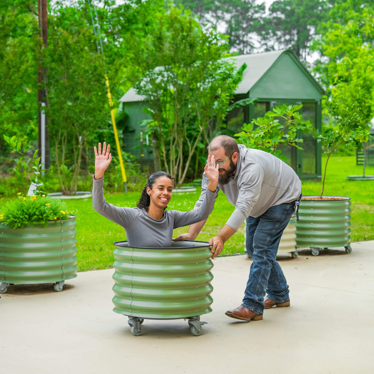 Rolling Citrus Tree Planter, 30 Gallons