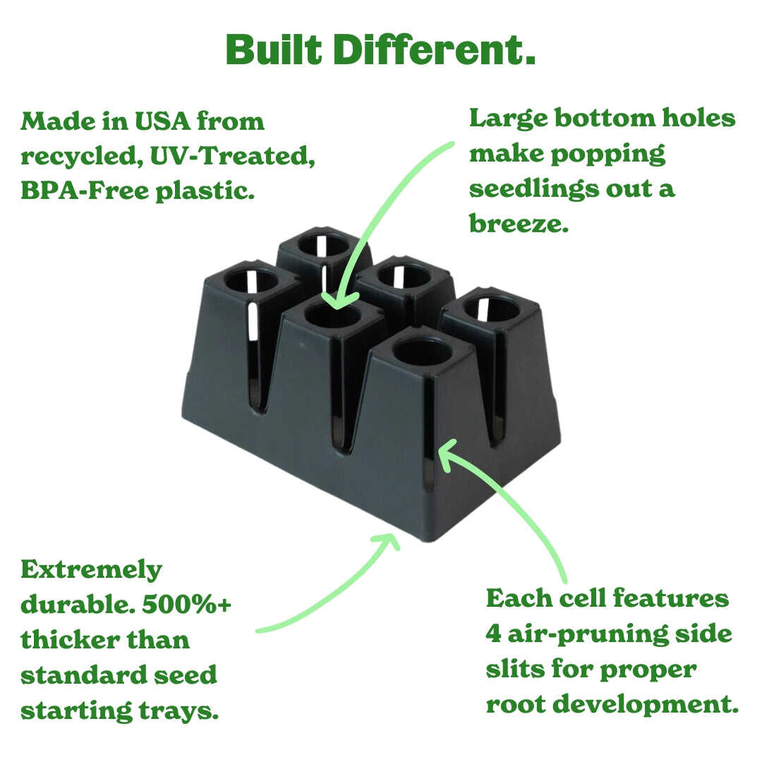 Product photo of six cell seed starting trays